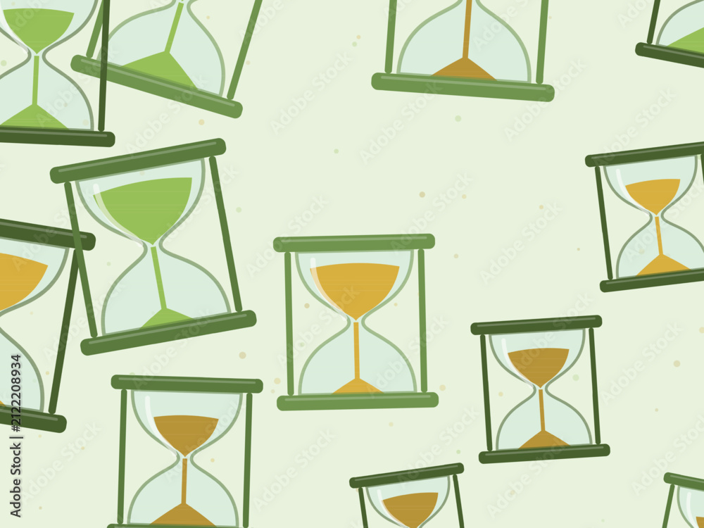 Fototapeta premium Sand Timer Scatter Time Concept Background
