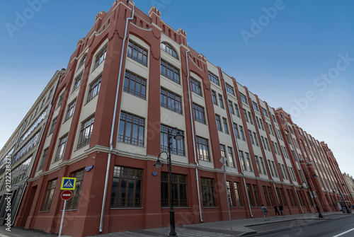 Russia, Moscow, Pyatnitskaya street 71/5, building 1, former printing house of Ivan Dmitrievich Sytin, architectural monument, early 20th century.