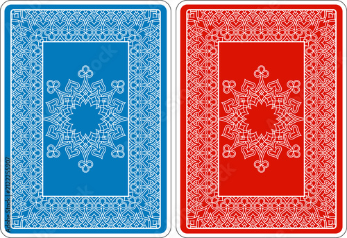 Card backs pattern design f...