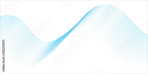 фотографія Blue thin wavy line flow pattern