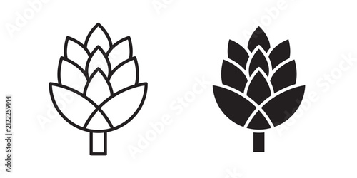 Foto Fir cone icon