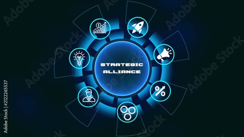 Strategic Alliance Partnership for Business Growth Corporate Collaboration and Market Expansion Concept