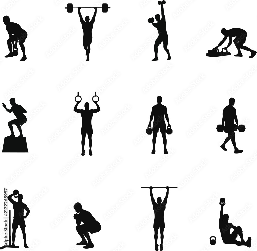 Obraz premium Weight Lifting Illustration