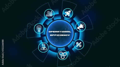Operational Efficiency Strategy for Process Optimization Business Productivity and Performance Improvement Concept