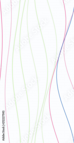 Abstract background with colorful wavy dashed lines in green pink and blue colors for modern graphic design projects and creative digital art