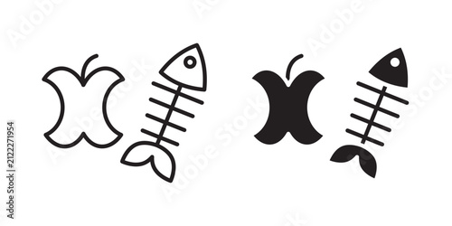 Foto Organic waste icon
