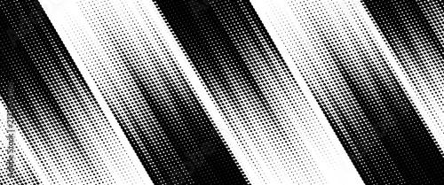 Foto Dots halftone white and blue color pattern gradient grunge texture background