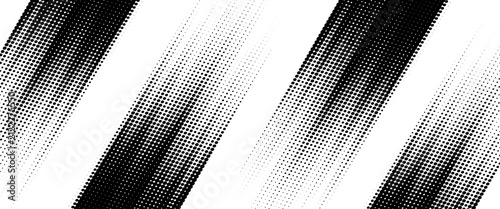 Fotografie Dots halftone white and blue color pattern gradient grunge texture background