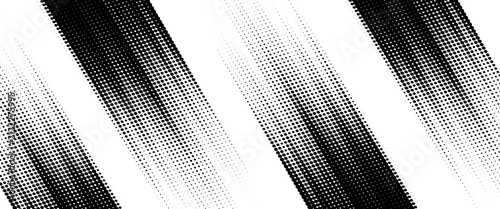 Bild auf Leinwand Dots halftone white and blue color pattern gradient grunge texture background