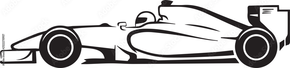 Fototapeta premium Fast Race Car Speed Symbol