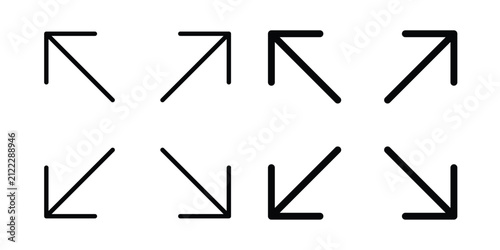 Bild auf Leinwand Full size icon outline art kit