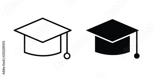 Foto Education icon outline art kit