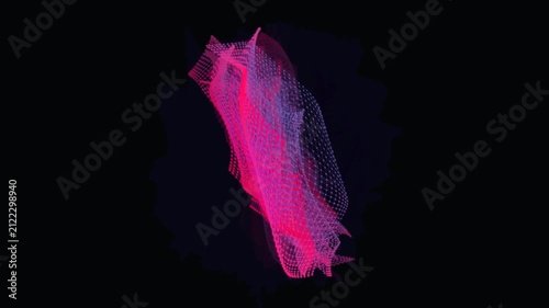 kinetic kohonen som surface 2d