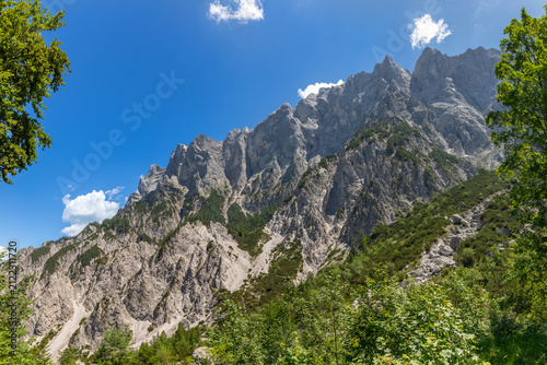 Blick von der Haindlkarhütte auf die Hochtorgruppe, Nationalpark Gesäuse, Steiermark
