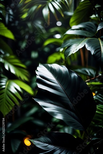 palm leaves background