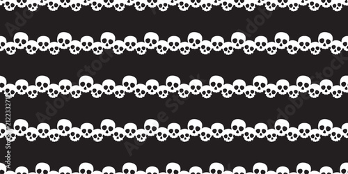 skull seamless pattern Halloween crossbones spooky ghost vector cartoon doodle tablecloth tile background gift wrapping paper repeat wallpaper scarf isolated illustration design