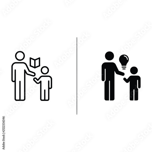 Two people shaking hands over a briefcase, flat handshake