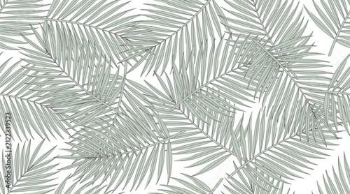 Continuous leaf vector pattern; seamless fabric pattern.