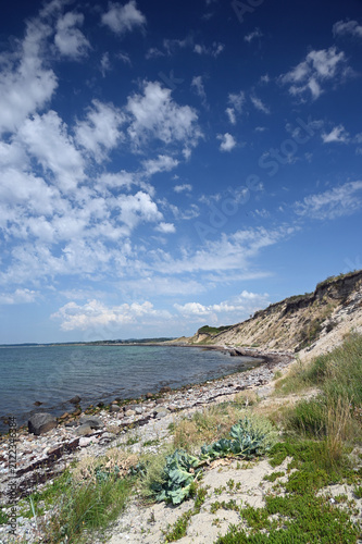 Küstendünen auf der Halbinsel Helnaes auf Fünen in Dänemark