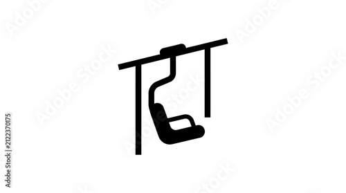 Bild auf Leinwand Ski Lift Chair Icon