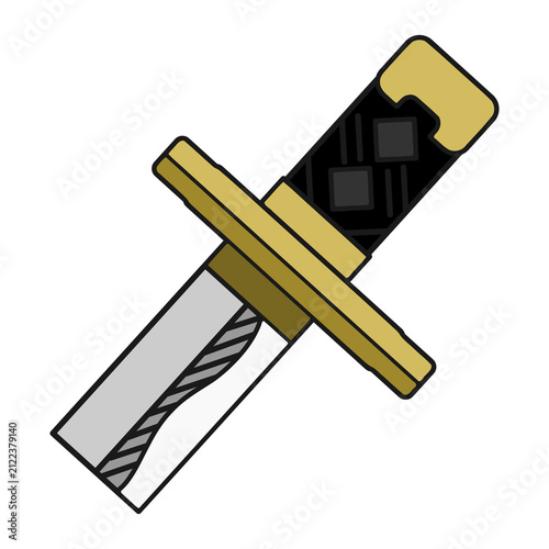 vector illustration of sword