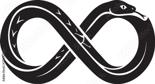 Serpent Embracing Infinity Symbol