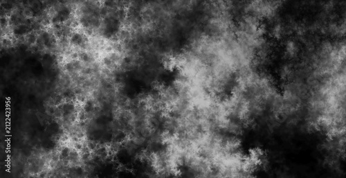 Cinematic dark monochromatic background showing explosive white mist and heavy grey smoke for intense action graphic design projects
