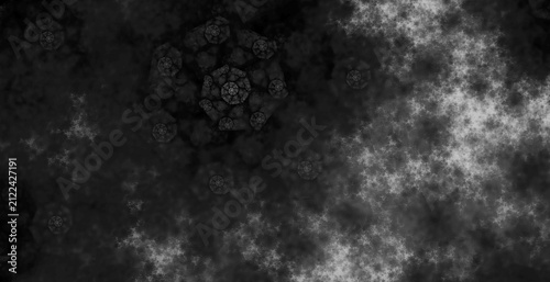 Contemporary grey and black rough painting background with subtle watercolor fog and stark messy grunge smoke for modern digital graphic art
