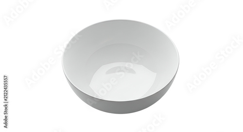 White Bowl Isolated Realist...