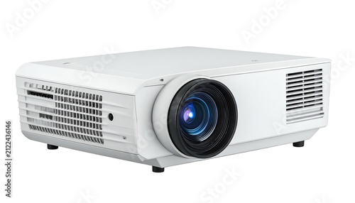 White Digital Projector Isolated Transparent Background Technology