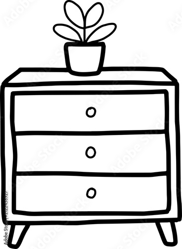 3-Drawer Cabinet