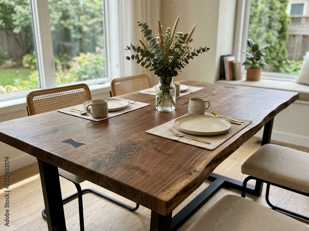 Fototapeta premium Modern dining table