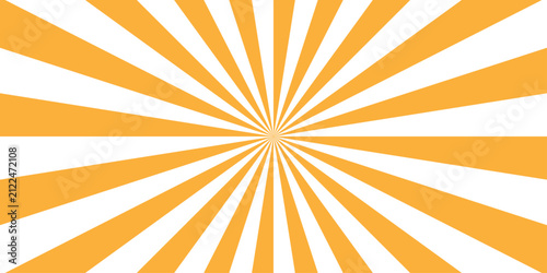 Radial motion lines forming a dramatic burst. Vector sunray stripe background. Light sunburst glowing background. Retro comic gradient background texture overlay. Vector illustration pattern beam rays