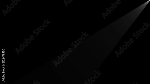 Dramatic white spotlight beam on black background, cinematic stage lighting effect theater