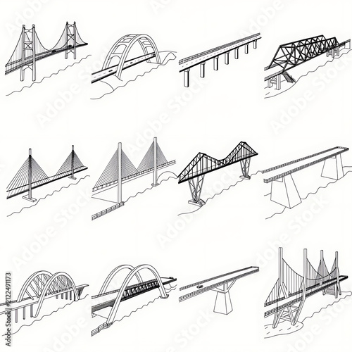 set of transport icons