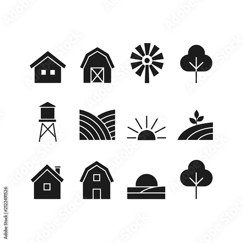 house icons set