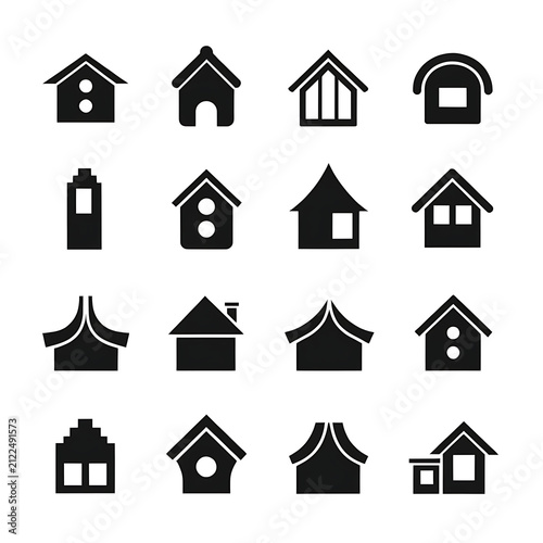 house icons set