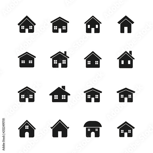 house icons set