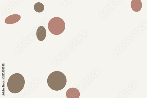 Abstract Minimalist Background with Earthy Toned Circles and Muted Geometric Shapes for Modern Design