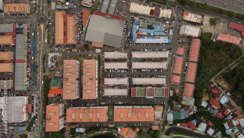 Residential District and Road Network from Above