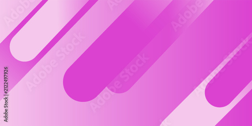 Abstract pink background featuring dynamic diagonal rounded shapes, vibrant magenta stripes, and a modern colorful gradient geometric design.10 eps