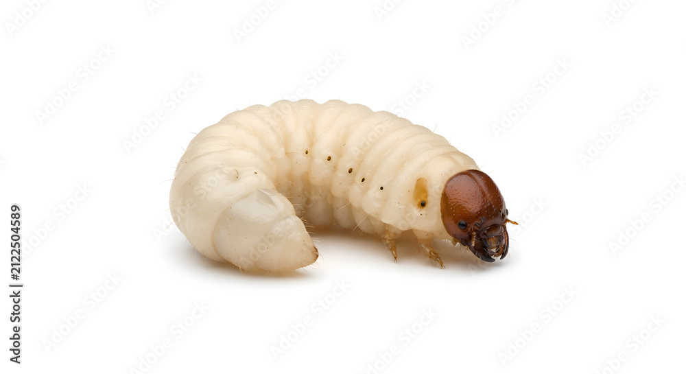 Naklejka premium caterpillar on white background
