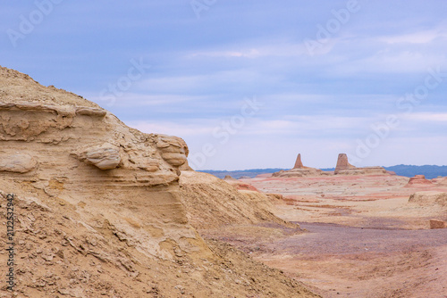 Yardang Landscape of Ghost City, Gobi Desert in Xinjiang, China