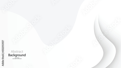 Gray tone and white color background abstract art vector