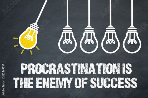 Canvastavla Procrastination is the enemy of success
