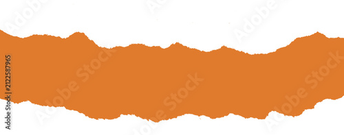 Orange torn paper edge texture background for autumn design