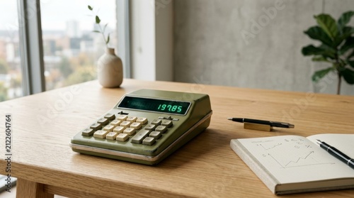 Vintage calculator resting on a wooden surface representing the importance of financial planning and effective investment strategies