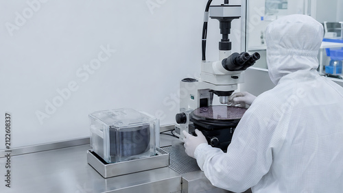 Quantum Chip Microscopy Inspection in Cleanroom Laboratory for Hardware Quality Control
