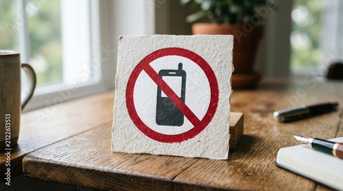 No Cell Phone Sign Prohibited Mobile Device Use Allowed