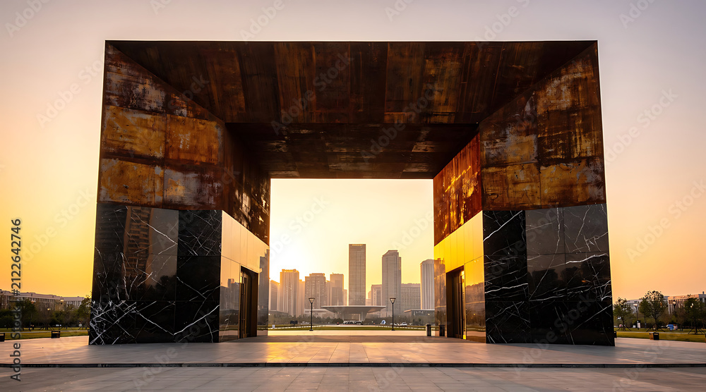 Fototapeta premium Modern architecture cityscape urban landscape.